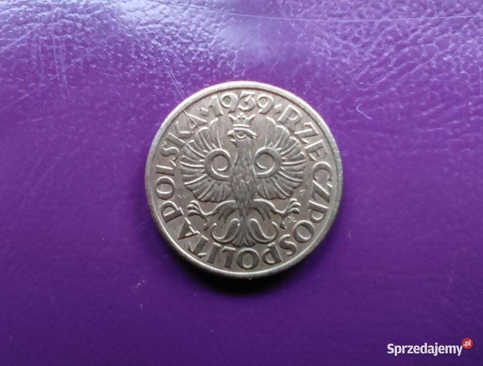 Moneta II RP 1 grosz 1939 Brąz Rzadka Piękna Pruszków sprzedam