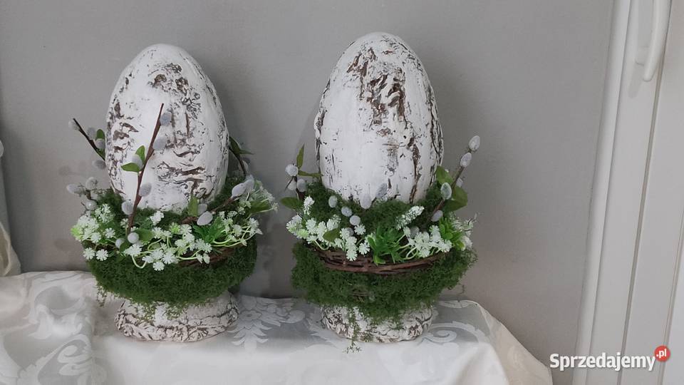 Jaja wielkanocne na mchu śląskie