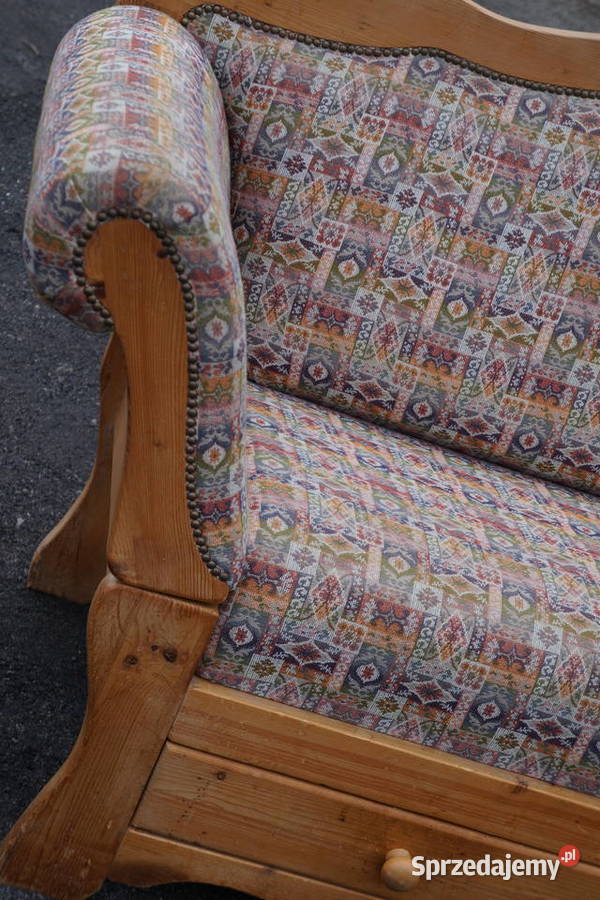 Sofa Sosnowa Prowansalska Retro Vintage Dom i Ogród Bogusławice
