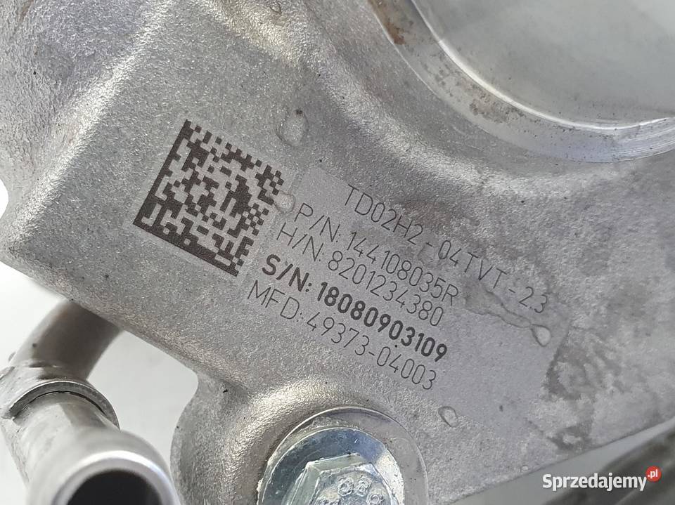 TURBOSPRĘŻARKA Dacia Sandero II 09 TCe turbo Turbosprężarki lubelskie Rudka