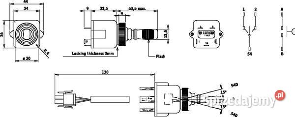 Przełącznik kierunkowskazów MTCobo 15144000 Kamionna