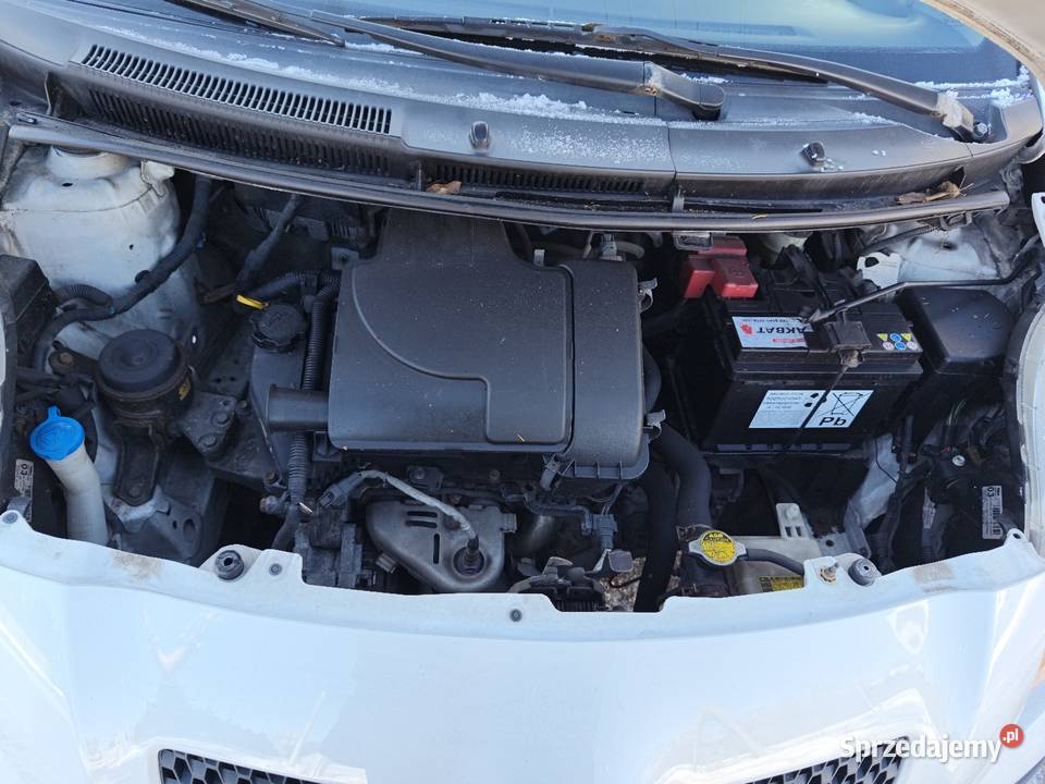 Toyota Yaris Salon Polska 10 2006 122 przebiegu biały lubelskie Łuków