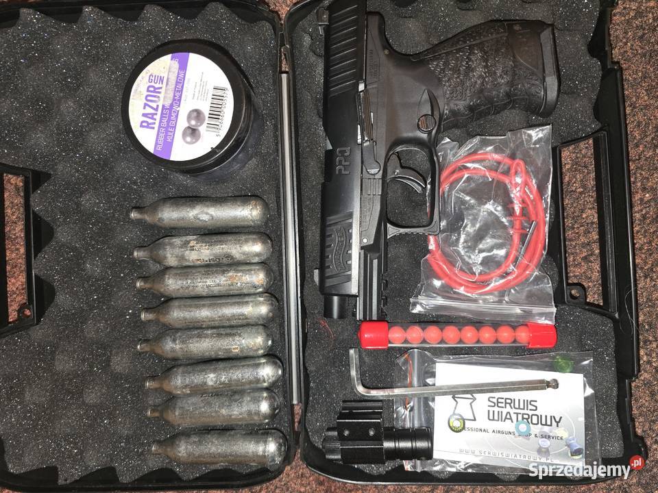 Wiatrówka walther PPQ t4e na kule gumowe