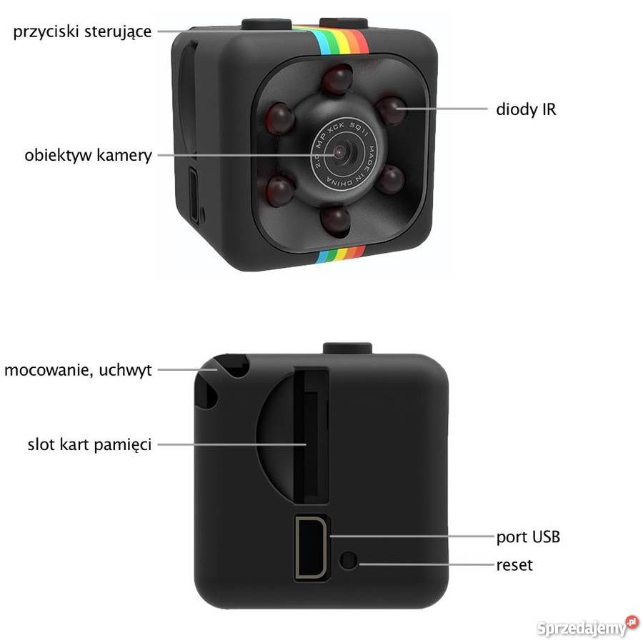 Mini Kamera Full HD 1080p SQ11 Szpiegowska sprzedam