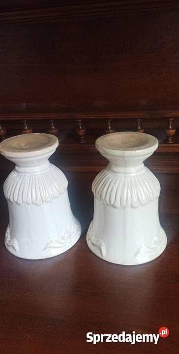 2 Doniczki amfory Szkliwione Porcelana i szkło sprzedam
