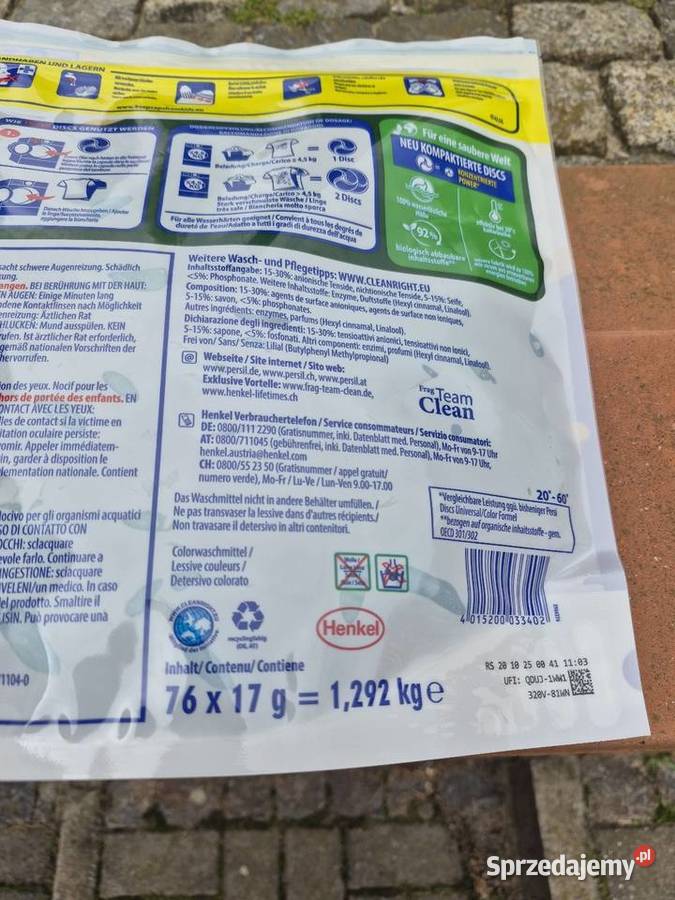 Kapsułki do zmywarki Persil do koloru 76 washen Kwidzyn