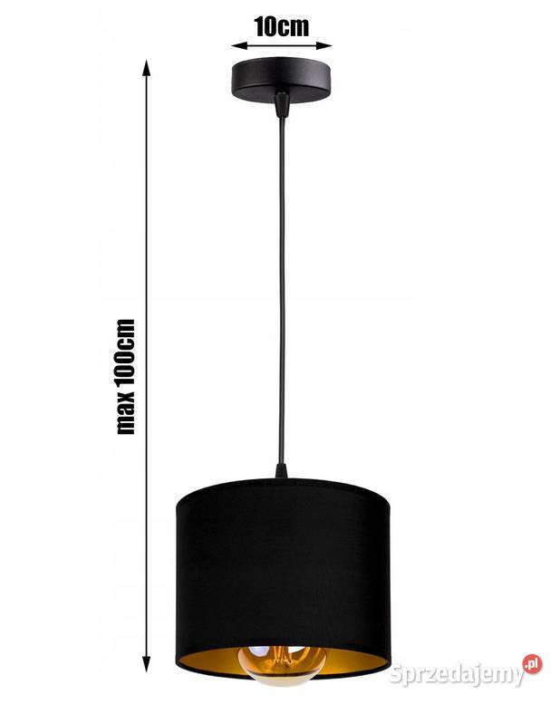 LAMPA WISZĄCA SUFITOWA ŻYRANDOL ABAŻUR 20x15 Choroszcz