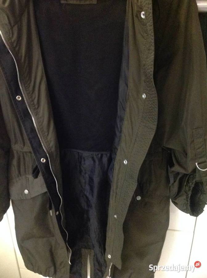 Cienka Kurtka Parka Khaki Damska BERSHKA XS lubuskie Nowa Sól