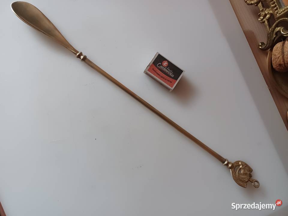 Mosiężna długa łyżka do butów Poznań