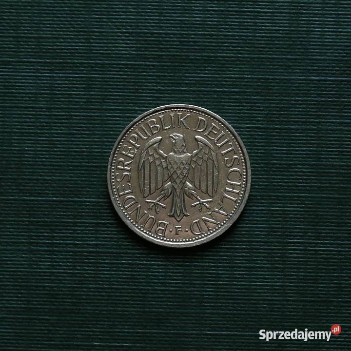 NIEMCY 1 marka 1989r F Stuttgart Antyki, Sztuka, Kolekcje Gliwice sprzedam