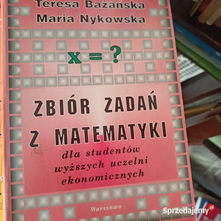 Zbiór zadań z matematyki książki wysyłka
