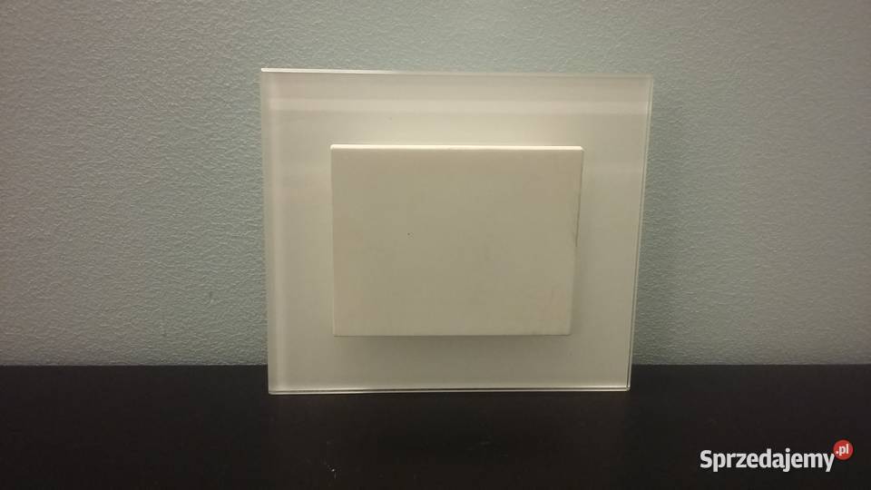 Włącznik wyłącznik światła SZKLANA RAMKA BIAŁA Warszawa