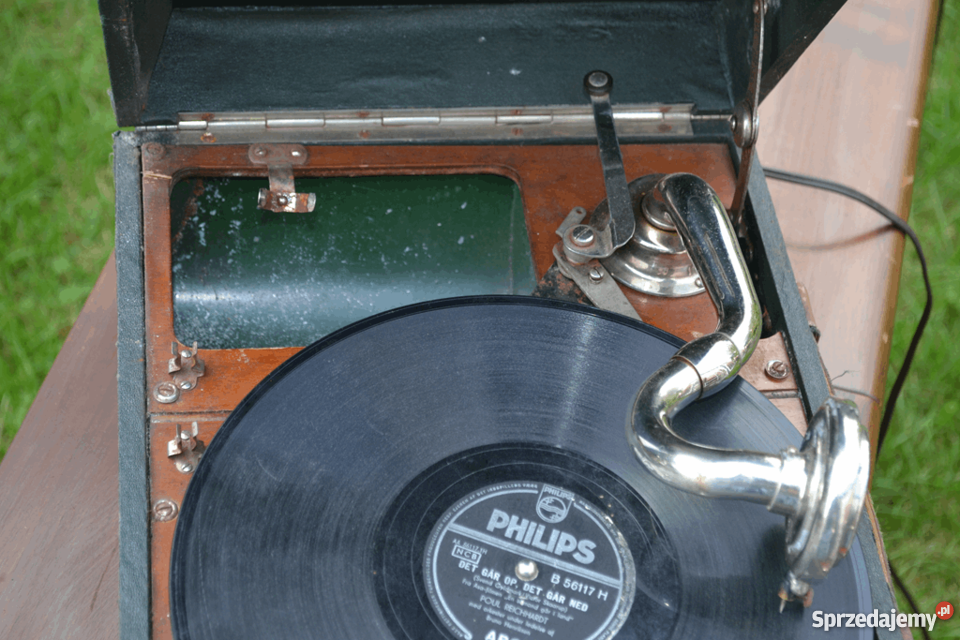 POLYPHON MUSIK Patefon Walizka Antyk Piotrków Trybunalski