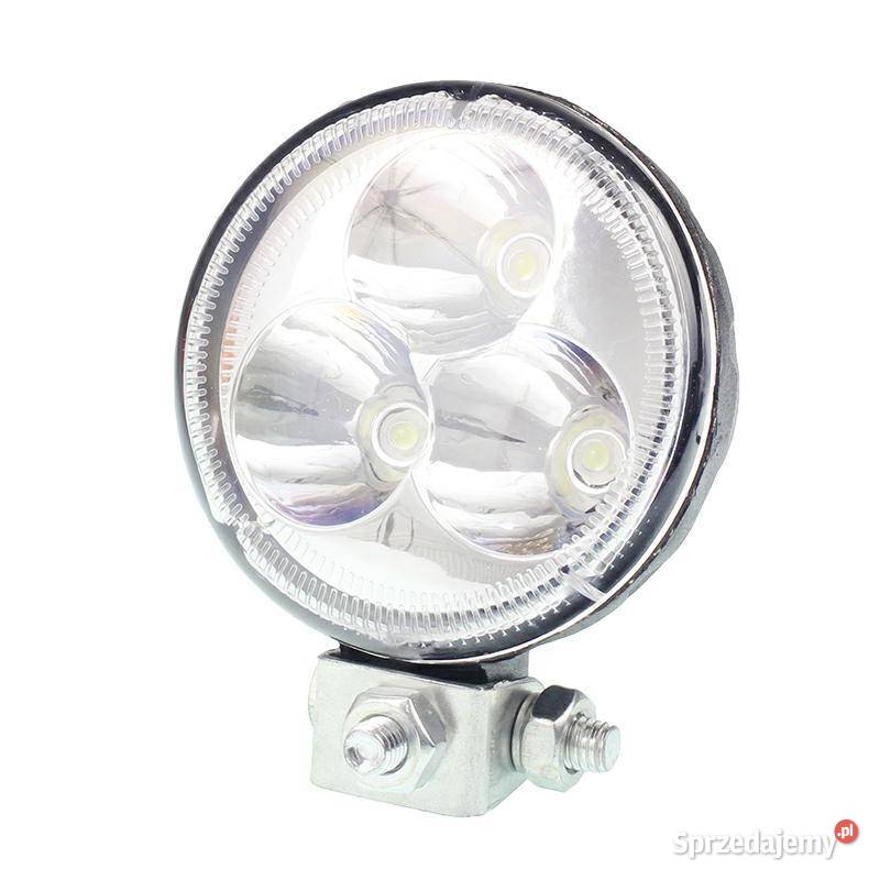 LAMPA ROBOCZA LEDOWA OKRĄGŁA 3 LED SOCZEWKA
