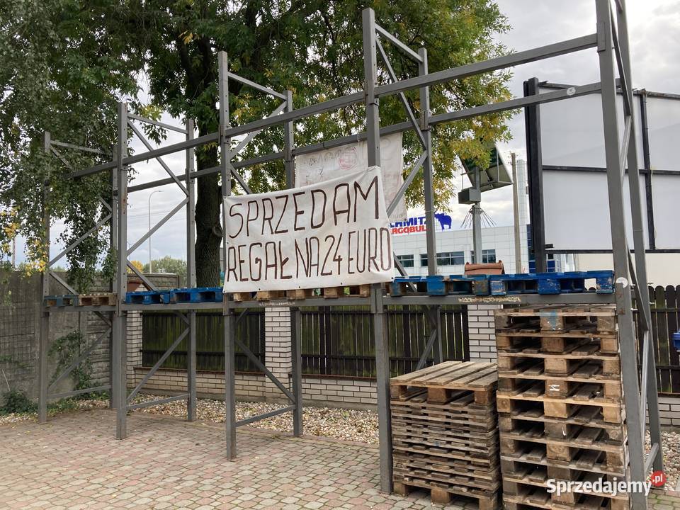 Regał magazynowy metalowy na 24 euro palety Ożarów Mazowiecki