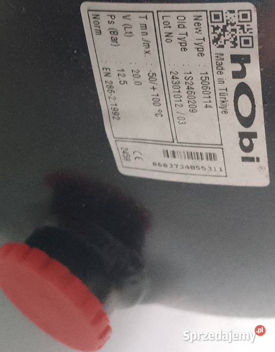 1S2460209 ZBIORNIK POWIETRZA 20L MAN 246X498