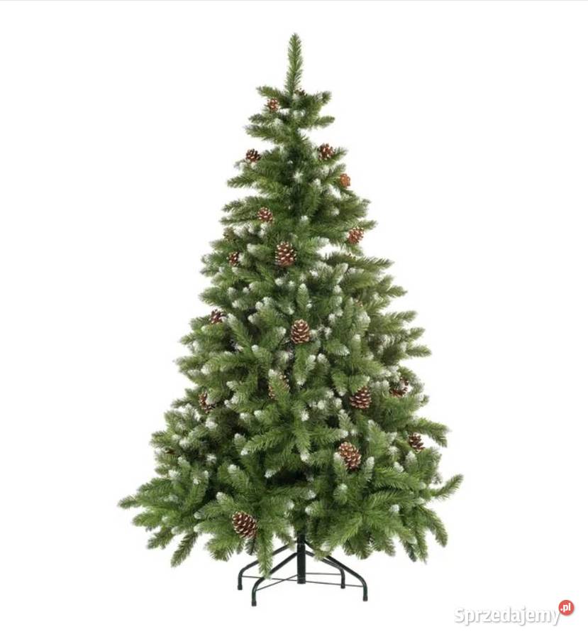 Nowa Piękna CHOINKA sztuczna JODŁA z SZYSZKAMI Wrocław