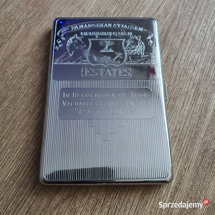 Papierośnica chromowana lubuskie Nowa Sól sprzedam