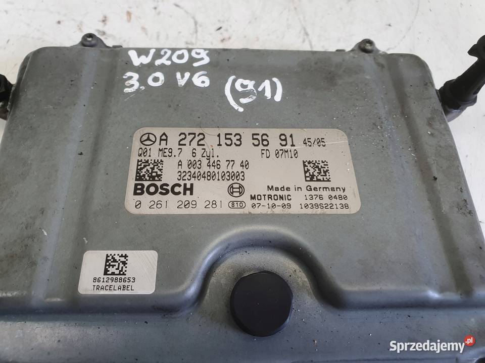 Mercedes W204 30 V6 STEROWNIK SILNIKA komputer lubelskie Janów