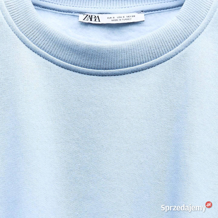 Zara piękna krótka niebieska bluza dresowa r L Warszawa