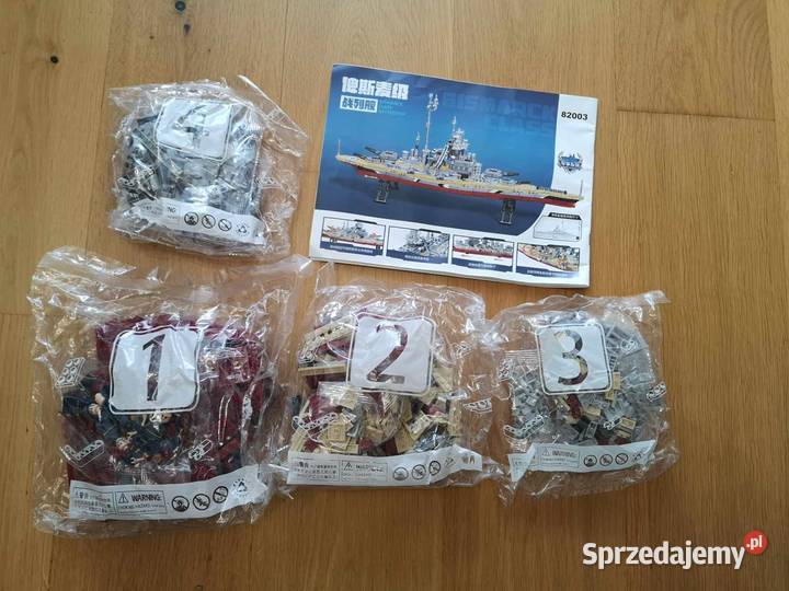 OKAZJA Klocki konstrukcyjne Bismarck NIE LEGO Pozostałe Łódź
