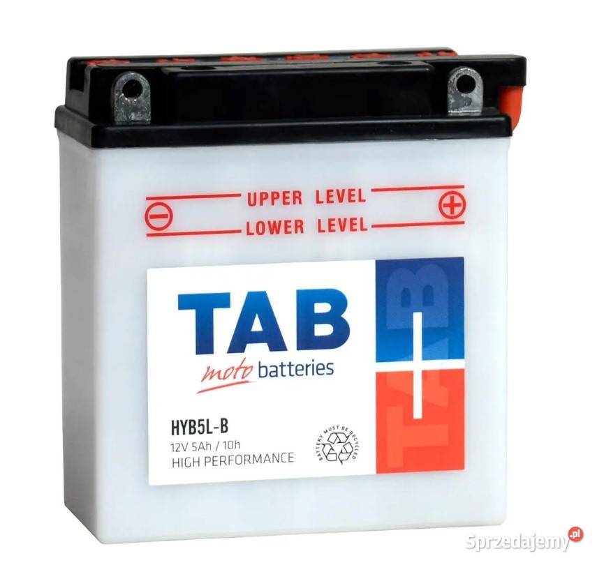 Akumulator motocyklowy TAB YB5LB HYB5LB 12V 5Ah Wrocław