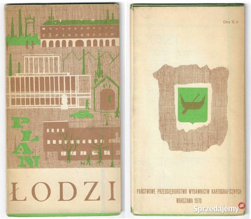 Plan Łodzi wyd IV 1970 miękka Mapy i przewodniki Warszawa