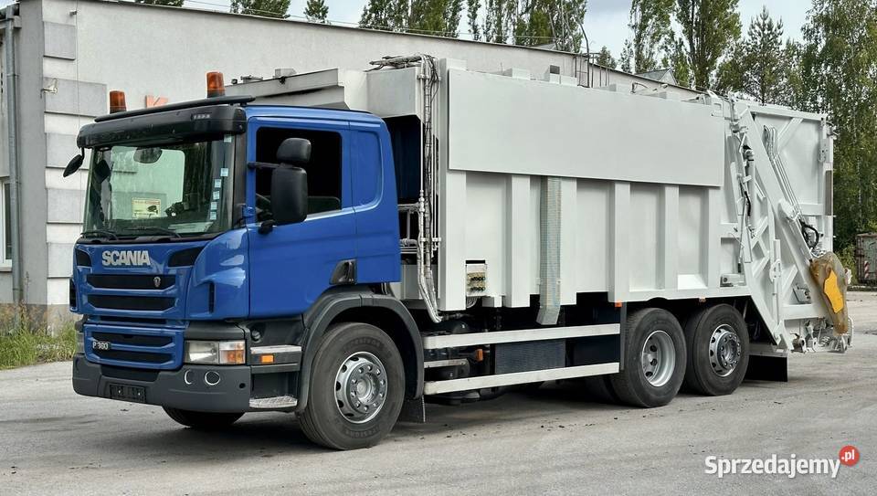 Scania P360 śmieciarka DWIE KOMORY do segregacji 360KM świętokrzyskie Nowiny