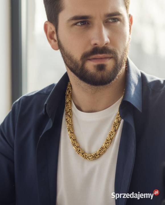 Gruby łańcuszek męski waga 130 gram 9mm 60 Wolsztyn