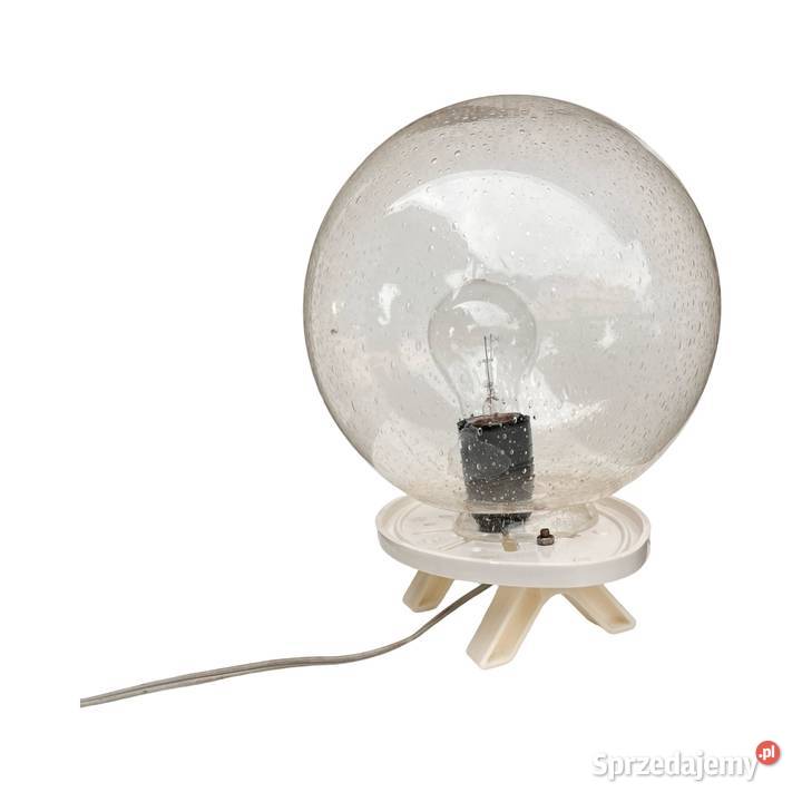 Lampa Space Age z kulistym kloszem bubble glass Warszawa