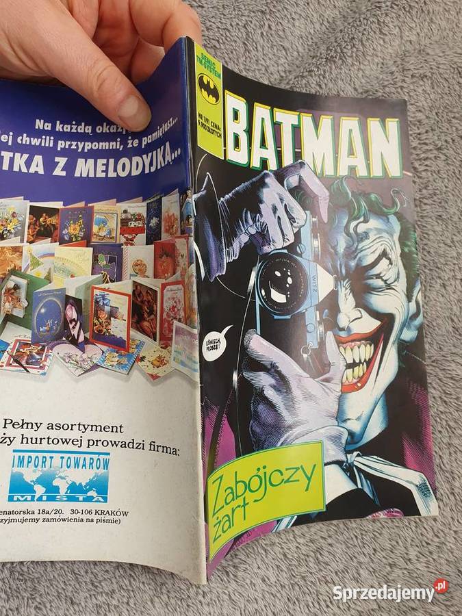 Batman Zabójczy Żart stan kolekcjonerski Komiksy Gdynia sprzedam