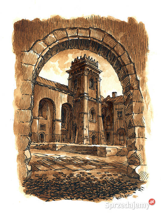 Grafika Lwów Klasztor Benedyktynek Warszawa sprzedam