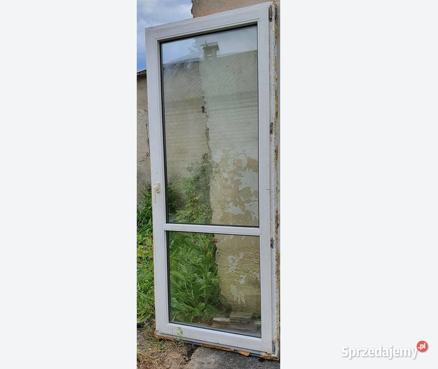 Drzwi balkonowe PCV białe 222x91 polski Lublin