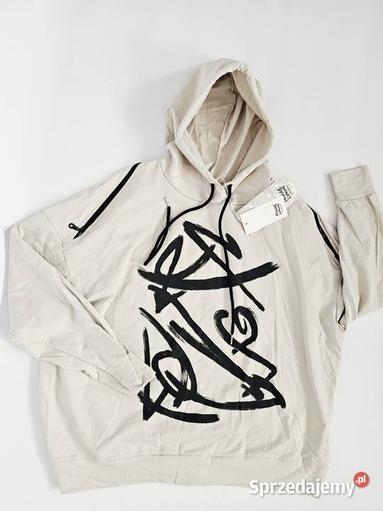 Nowa beżowa bluza z kapturem Acqua Limone Łomianki Dolne