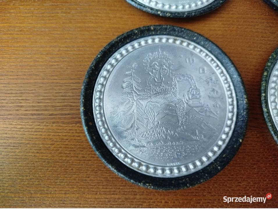 Podkładki cynowe z Norwegii vintage Opole