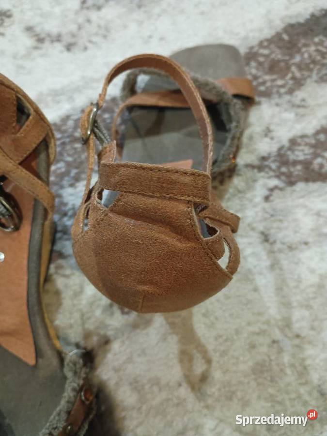 Brązowe buty letnie na koturnie 39 26 podkarpackie Stalowa Wola