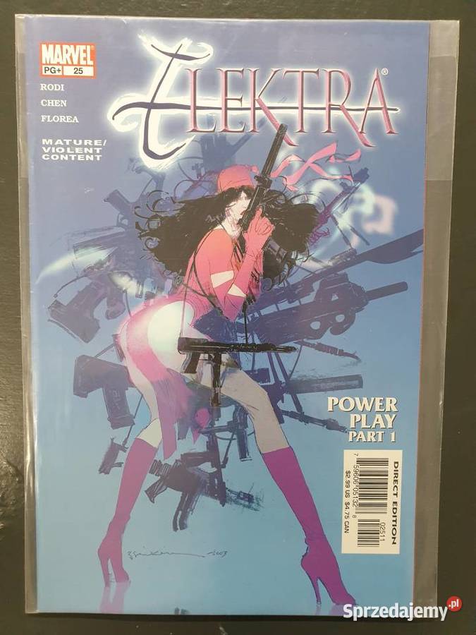 Elektra zestaw 6 oryginalnych komiksów Marvel