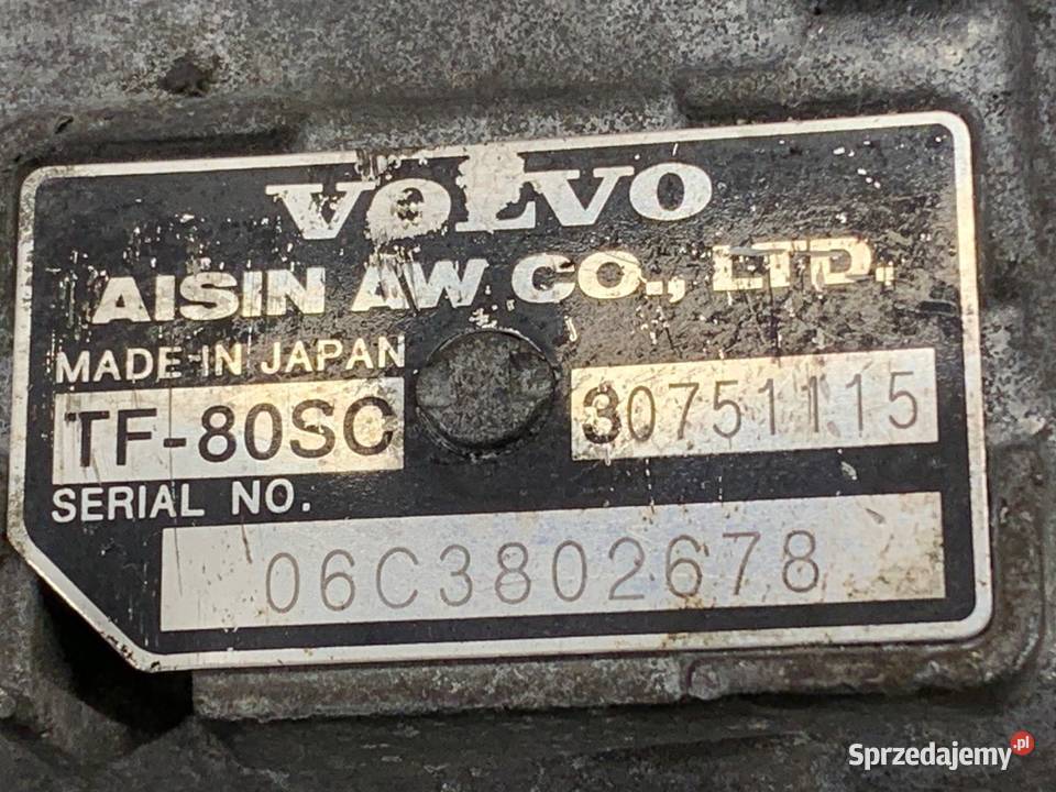 SKRZYNIA BIEGÓW VOLVO S80 II 30751115 44 316