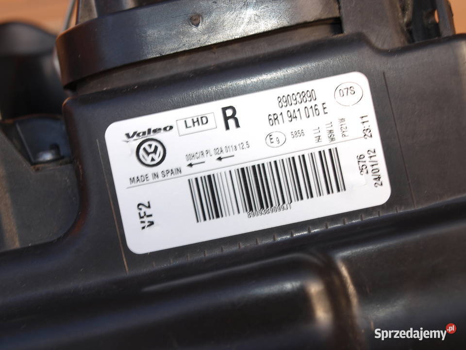 VW Polo lampa prawa przód 2009 2014r europa Motoryzacja Kalisz