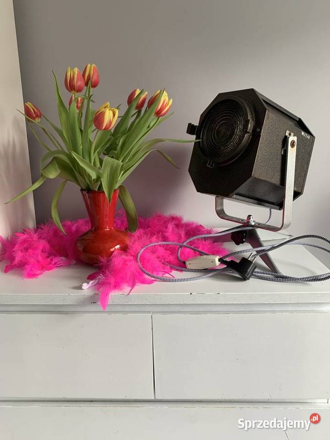 Lampa teatralna PRL lata 7080 loft Poznań