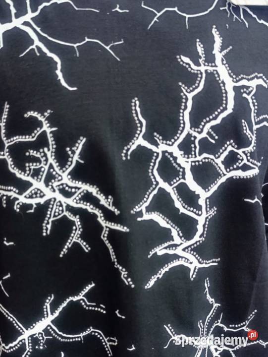 Luksusowa bluzka damska Cekiny koronki kamienie