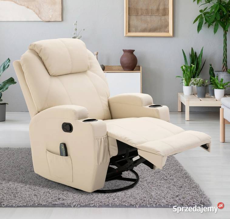Fotel z masażem z funkcją ogrzewania sprzedam