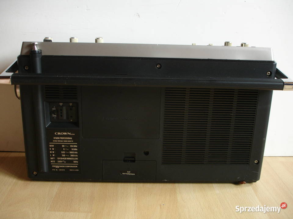 Radiomagnetofon CROWN STUDIO PROFESSIONAL Zielona Góra