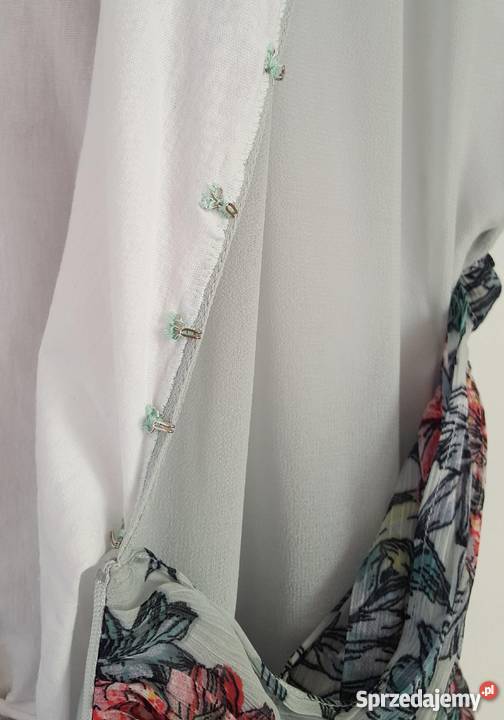 Rozkloszowana sukienka w kwiaty ASOS 46 XXXL 3XL zachodniopomorskie Szczecin