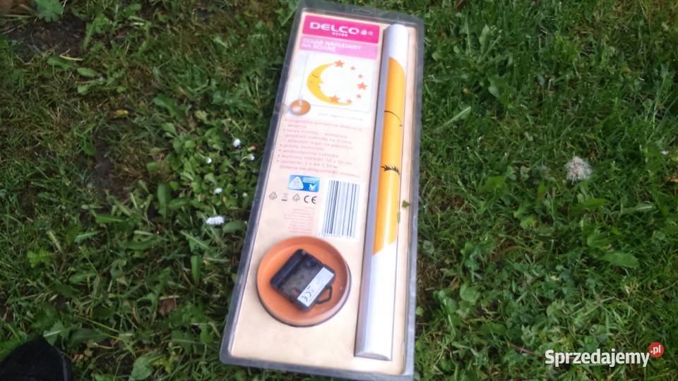 Zegar naklejany na ścianę księżyc średnica Tuszkowo