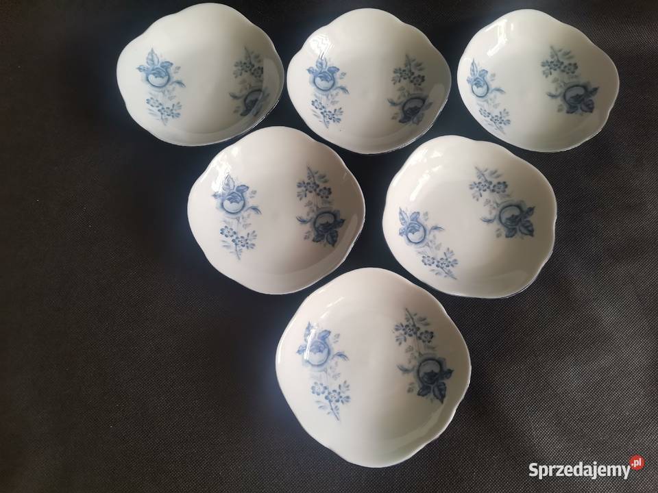 Stare miseczki 6 sztuk porcelana Ćmielów PRL śląskie Katowice