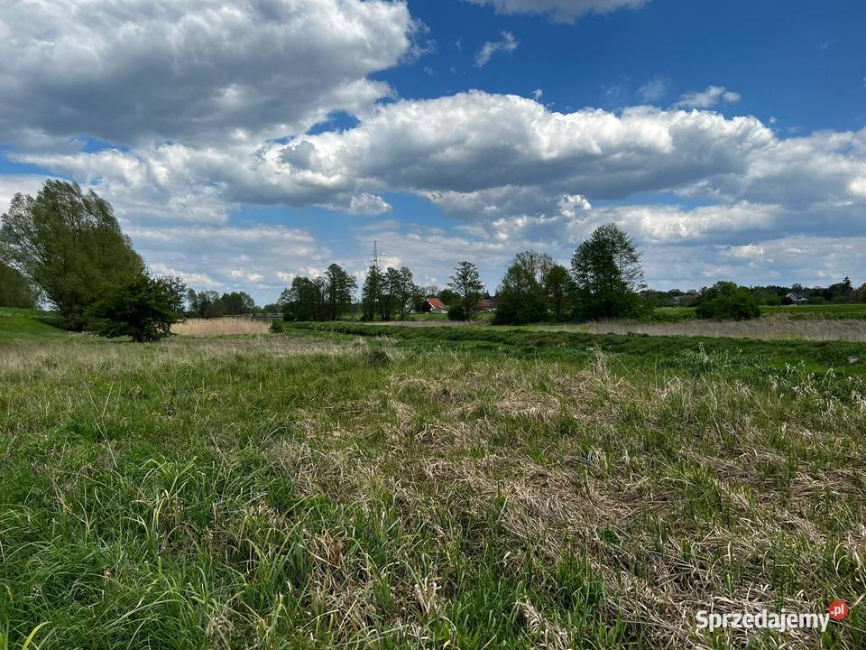 Działka z linią brzegową rzeki lubuskie Kołczyn