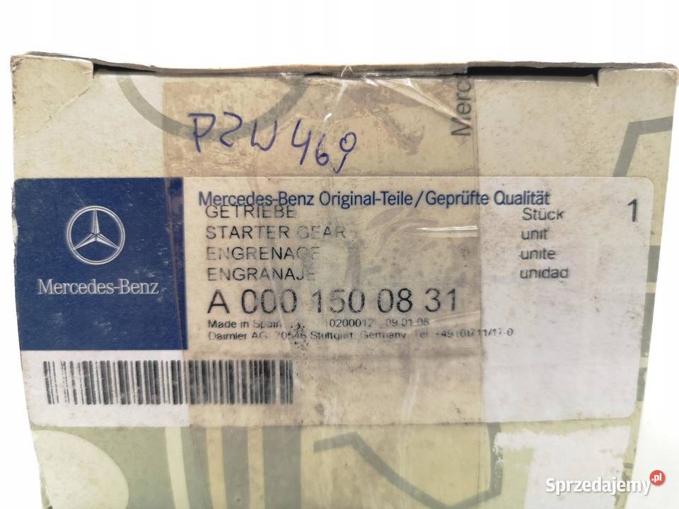 PRZEKŁADNIA ROZRUSZNIKA MERCEDESBENZ T1 AUTOBUS