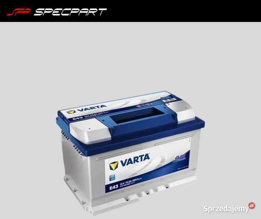 Akumulator VARTA Blue E43 72Ah 680A DARMOWA mazowieckie Płock sprzedam