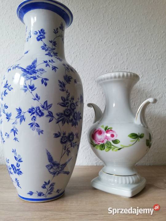 Ładne porcelanowe wazony